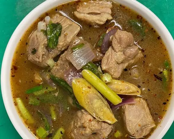 thai-basil-cart - Tom Saap (Thai Pork Ribs Stew Soup) ต้มแซ่บกระดูกหมู