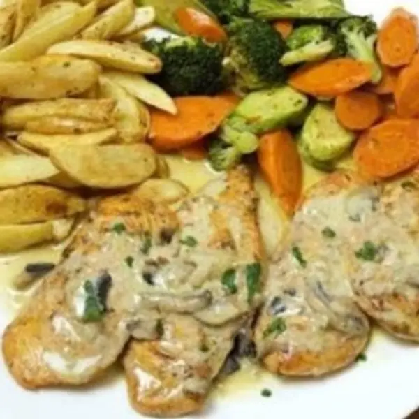 the-chill-lounge - دجاج بكريمة الفطر