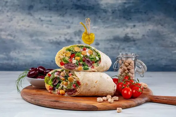 the-great-greek-mediterranean-grill - Greek Salad Wrap