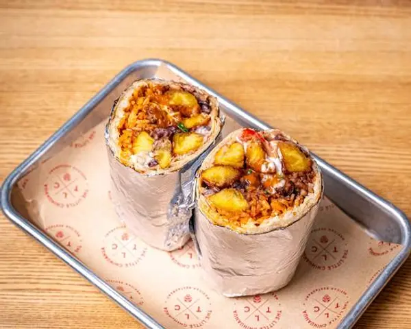 the-little-chihuahua - - *Fried Plantain & Black Bean Burrito