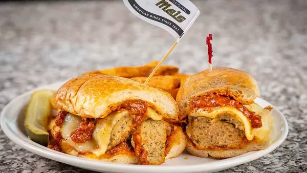 the-original-mels-diner - Meaty Meatball Sandwich