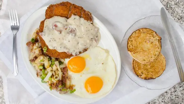 the-original-mels-diner - Chicken-Fried Steak & 2 Eggs