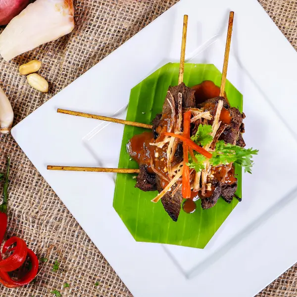 the-rice-and-the-noodle-doha - Beef Satay