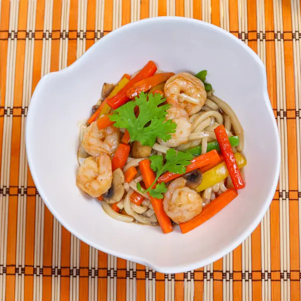 the-rice-and-the-noodle-doha - Japanese Udon noodle With Shrimps