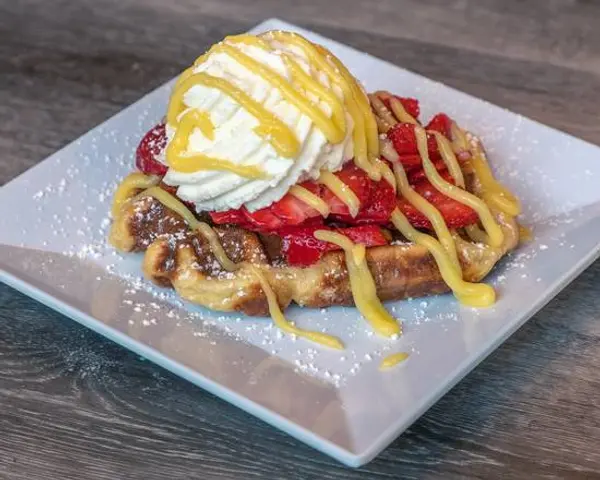 the-waffle-window - Strawberry and Lemon Curd Waffle