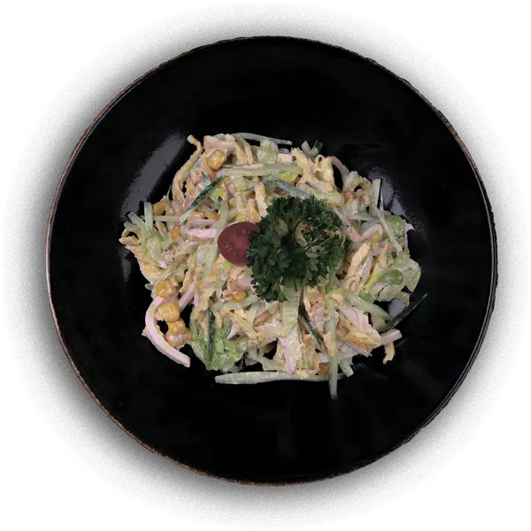 tinchlik-plaza-hotel - Мясной Салат с Копченостями