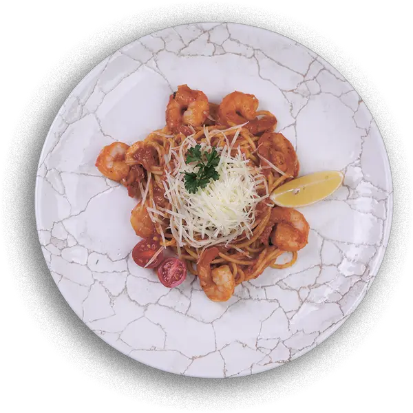 tinchlik-plaza-hotel - Чесночное Спагетти с Креветками