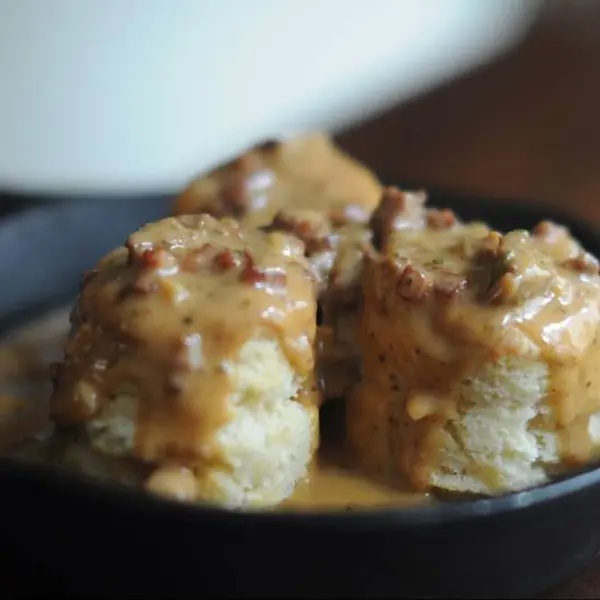 town-hall-restaurant - Buttermilk Biscuits & Country Gravy