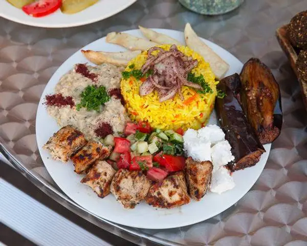 truly-mediterranean - Chicken Kabob Plate