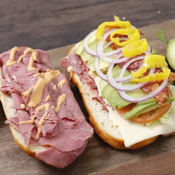 two-sons-sandwiches - The Cave Man Sandwich Toasted