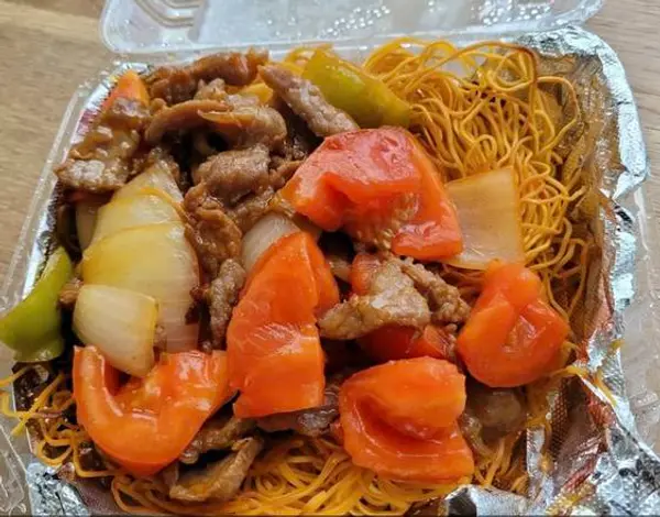 v-j-cafe-chinese-restaurant - Beef with Tomato Chow Mein