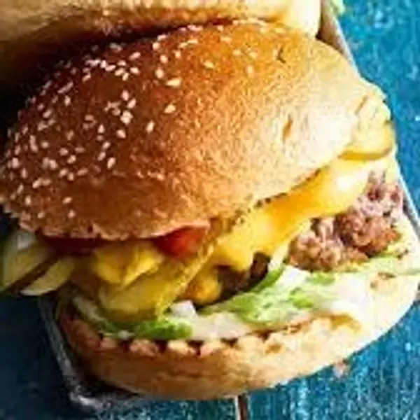 van-der-stel-pub-and-grill-bikers-bar - 150g Cheese Burger & Chips