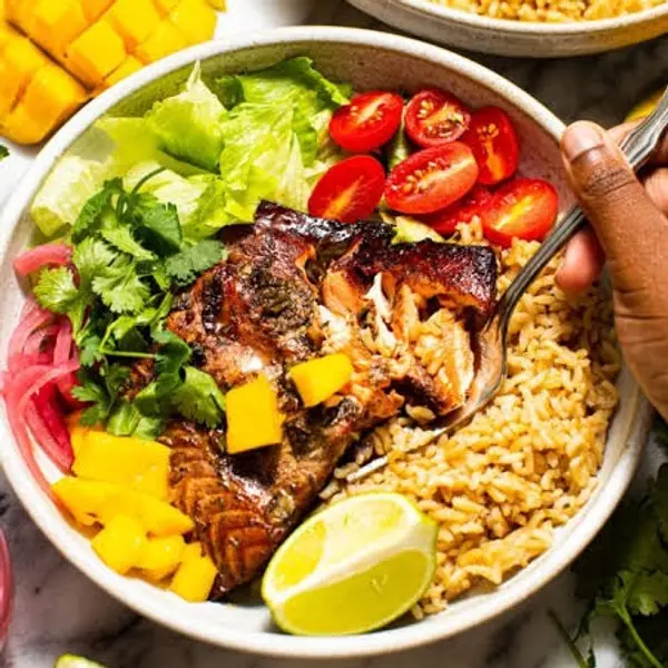 vanilla - CARIBBEAN JERK CHICKEN BOWL