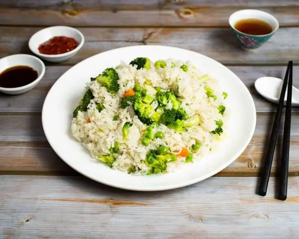 vegan-deadly-sins - Green Vegetables Fried Rice