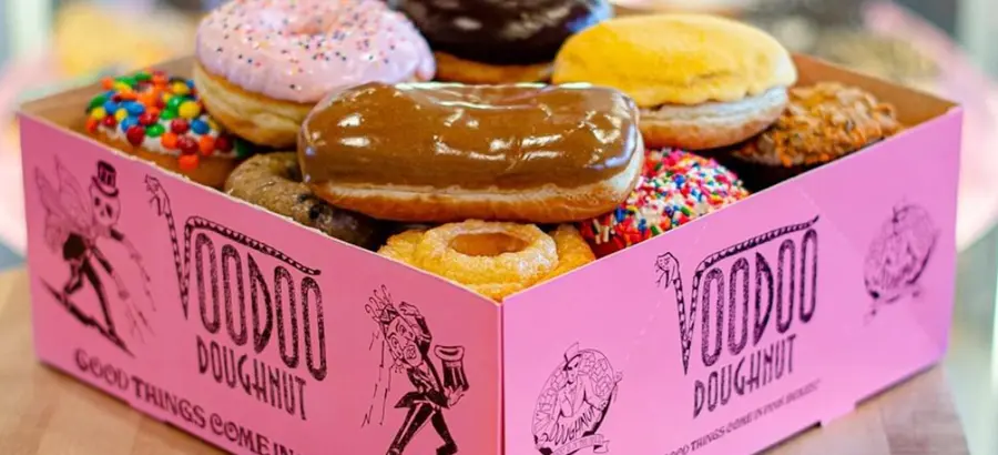 Menu image of Dozens. voodoo doughnut's menu - portland | restaurants in portland