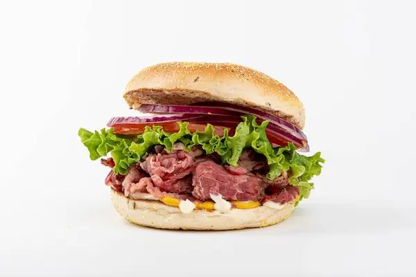 western-bagel - Pastrami Bagel Sandwich