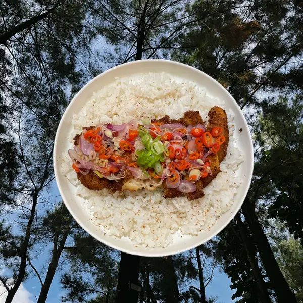 xindrom - Chicken Katsu Rice Sambal Matah