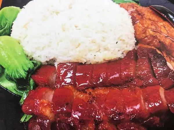 yummy-bbq-kitchen - Two BBQ Items with Rice 兩份烤肉配米飯