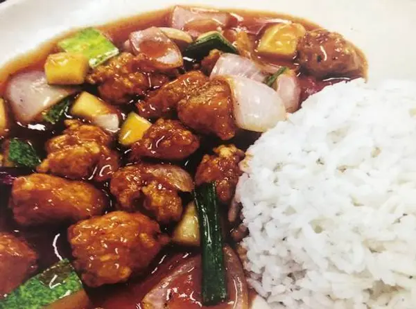 yummy-bbq-kitchen - Sweet & Sour Pork with Rice 咕咾肉飯