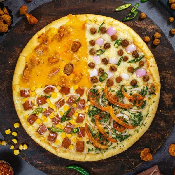 zero-mile-cafe-billiard - Four Flavour  pizza