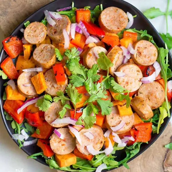 zero-mile-cafe-billiard - Grilled Sausage and Sweet Potato Salad