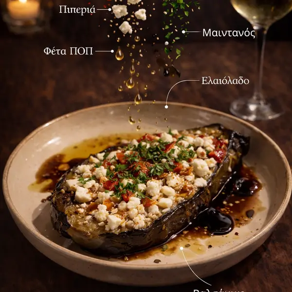 zorka-restaurant-bar - Μελιτζάνα καπνιστή ψητή