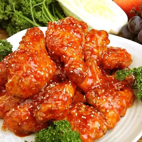 ресторант-корея - 양념치킨/Панирано пиле с пикантен сос 250g 🌶️
