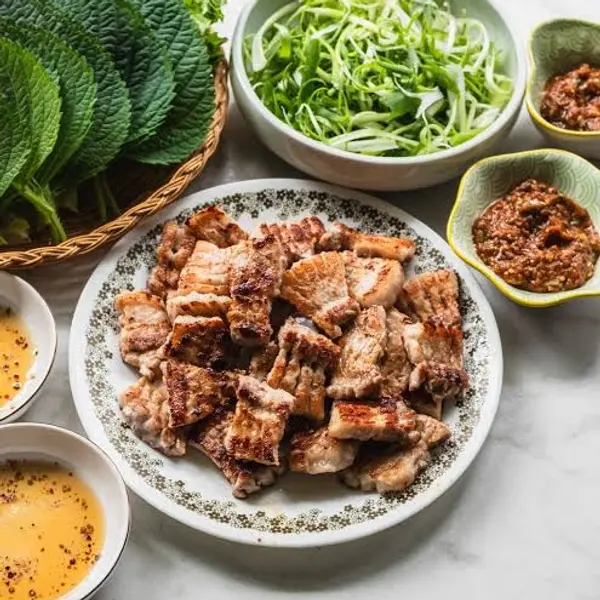 ресторант-корея - 삼겹살/Samgyeopsal,Бекон по корейски, (Korean Grilled Pork Belly) 150g