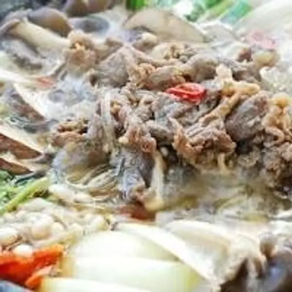 ресторант-корея - 소고기 버섯 전골/Супа с говеждо, гъби и зеленчуци /700g