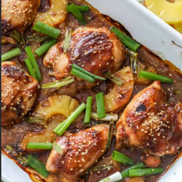 чин-ван-ханддоржиин-рг - Терияки соустай шарсан тахиа, ананастай (сонголтоор)